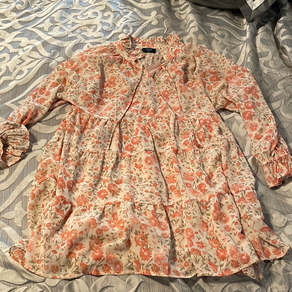 Long sleeve floral Dress